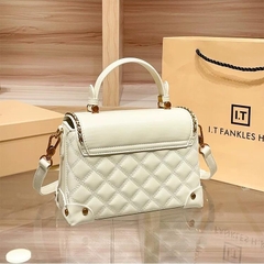 O6_Túi Cốp Nữ Da Bò Thật Trần Hoạ Tiết, Khoá Đồng Không Gỉ, Kích thước 22cm - HuynhBi