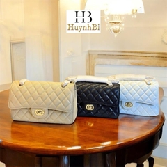 N8_Túi Đeo Vai Clasic Da Bò Caviar, Túi Đi Tiệc Đẳng Cấp Size 23cm HuynhBi