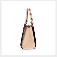 Z6_Túi Xách Nữ Họa Tiết Thêu Hoa Trên Da Bò Cao Cấp, Kích Thước 29cm, 5 Ngăn Bag Kem túi  xách