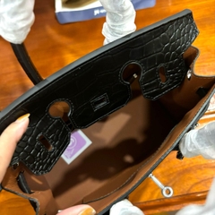 K6_Túi Xách Nữ Da Thật Birkin Ô Cửa sổ Đẳng Cấp Kích Thước 25cm - HuynhBi