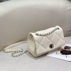 P3_Túi Đeo Vai Nữ Da Bò Nhập Khẩu, Khoá Đính Đá Kích Thước 24cm Kèm Hộp-HuynhBi