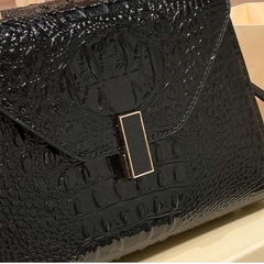 L8_Túi Xách Da Bò Hoạ Tiết Cá Sấu, Kích Thước 25x20x10 Kèm Hộp Bag Nữ Kem