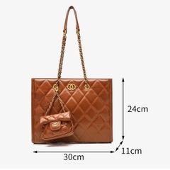 K8_Túi Đeo Vai Da Bê Thật Nhập Khẩu Ý Kèm Túi Như Hình - HUYNHBI