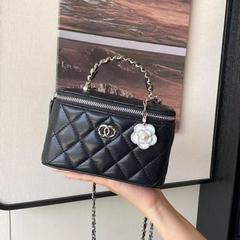 A8_(Có Hộp)Túi Cốp Nữ Chữ Nhật Đi Tiệc, Chất Liệu Da Cừu Thật, Tặng Charm Hoa, Túi Đi Tiệc Sang Trọng - HUỲNH BI Luxury Bag