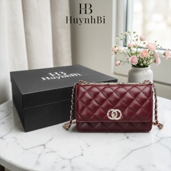 N6_Túi Đeo Chéo Nữ Đi Tiệc, Chất liệu Da Cừu Thật, Kích thước 20 x 14 x 6, Có Hộp Cao Cấp