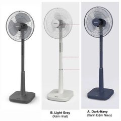 Quạt đứng Nanoco NSF1641RC-DN Màu Xanh, Bạc Đạn, 50W, Remote