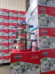 Bộ nồi inox 3 đáy Sunhouse SHG361
