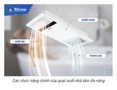 Quạt sưởi âm trần TLC 4 trong 1 TLC-SAL 60*30