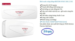 Bình nóng lạnh Ariston chống giật VITALY 20SL 20 lít