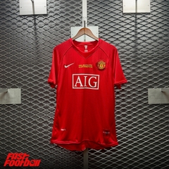 ÁO BÓNG ĐÁ MANCHESTER UNITED 2007/08 SÂN NHÀ CHUNG KẾT CHAMPIONS LEAGUE RONALDO #7