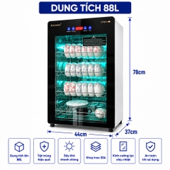 TỦ SẤY TIỆT TRÙNG RANOX 88L CAO CẤP