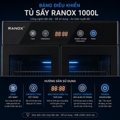 TỦ SẤY TIỆT TRÙNG RANOX 1000L CAO CẤP