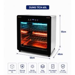 TỦ SẤY TIỆT TRÙNG RANOX 65L CAO CẤP