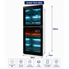 TỦ SẤY TIỆT TRÙNG RANOX 380L CAO CẤP