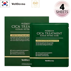 Mặt nạ Thạch Rau Má Wellderma Cica Treatment Repair Treatment Mask 25ml - 1 Hộp 4 Mặt nạ