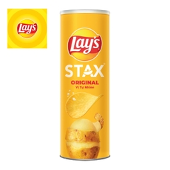 Snack Khoai tây tự nhiên Lay's Stax đủ vị lon 100g