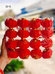 Đèn Lồng Đỏ Vải Nhung Trang Trí Tết 2026, Tiểu Cảnh Ngoài Trời đa dạng kích thước