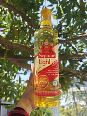 Dầu Ăn Thượng Hạng Neptune Light Chai 1 Lít – Dầu Thực Vật Giàu Omega 3-6-9, Phù Hợp Chiên Xào Nấu Ăn Hằng Ngày Gia Đình