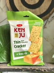 Bánh Kenju Thin Cracker Mỏng Giòn 192g – Bổ Sung Chất Xơ Dinh Dưỡng, Vị 10 Loại Rau Củ Thích Hợp Ăn Vặt Hàng Ngày