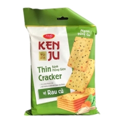 Bánh Kenju Thin Cracker Mỏng Giòn 192g – Bổ Sung Chất Xơ Dinh Dưỡng, Vị 10 Loại Rau Củ Thích Hợp Ăn Vặt Hàng Ngày