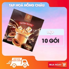 Cà phê đông trùng hạ thảo - cà phê nấm linh chi  (hộp 10 gói).