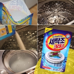 Bột tẩy rửa vệ sinh lồng máy giặt 450g khử mùi diệt khuẩn cặn canxi, bột tẩy lòng máy giặc Hàn Quốc
