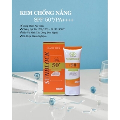 Kem Chống Nắng Dưỡng Ẩm SPF 50 PA++ Bạch Tiên 60ml