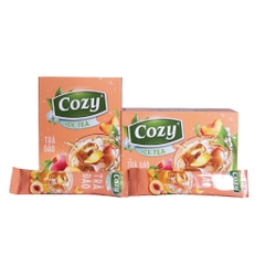 Trà Cozy Ice Tea hương đào hộp 240g - Trà túi lọc Cozy hương đào 50g