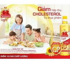 Dầu ăn thượng hạng Neptune Light chia 1 lít, 2 lít