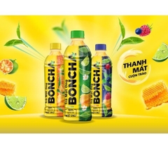 6 chai trà mật ong Boncha vị tắc/ vị việt quất 450ml