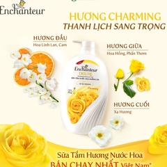 Sữa tắm nước hoa dưỡng da Enchanteur Deluxe Charming 650g