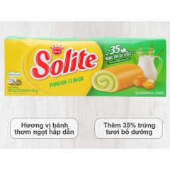 Bánh bông lan cuộn kem vị bơ sữa/ Vị lá Dứa/ Vị Dâu 360g/ hộp