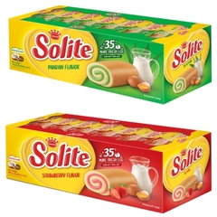 Bánh bông lan cuộn kem vị bơ sữa/ Vị lá Dứa/ Vị Dâu 360g/ hộp