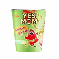 Mì Yes Mom tôm chua cay ly 76g