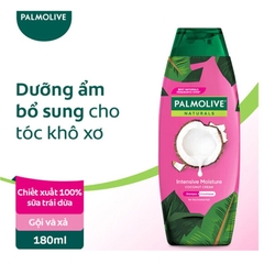 Dầu gội xả Palmolive Naturals dưỡng ẩm bổ sung cho tóc khô xơ 180ml/600ml