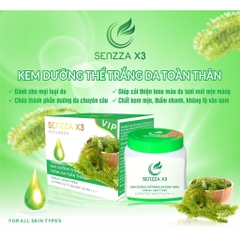 Kem dưỡng thể trắng da toàn thân Senzza X3 250g