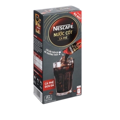 Hộp 5 gói nước cốt cà phê sữa NesCafé 75ml, cà phê đen NesCafé 75ml.