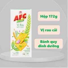 Bánh Cracker Vị Rau/Vị Lúa Mì AFC Dinh Dưỡng hộp 172g