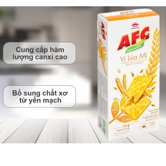 Bánh Cracker Vị Rau/Vị Lúa Mì AFC Dinh Dưỡng hộp 172g