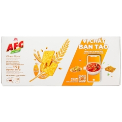 Bánh Cracker Vị Rau/Vị Lúa Mì AFC Dinh Dưỡng hộp 172g