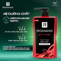 Dầu Gội Hương Nước Hoa Romano Classic Tóc Chắc Khoẻ 650g