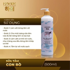 Sữa Tắm Con Bò Hawon Cấp Ẩm, Dưỡng Trắng 500ml