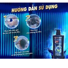 Dầu Gội Clear Cool Sport Bạc Hà 630g