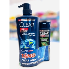 Dầu Gội Clear Cool Sport Bạc Hà 630g