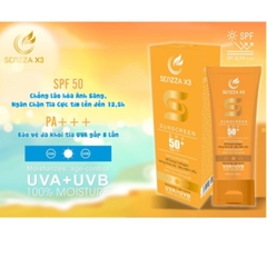 Kem Chống Nắng SENZZA X3 Perfect (SPF 50+) 50g, SENZZA X3 Sunscreen (SPF 50+) 50g