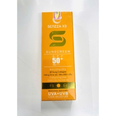 Kem Chống Nắng SENZZA X3 Perfect (SPF 50+) 50g, SENZZA X3 Sunscreen (SPF 50+) 50g