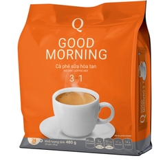 Cà Phê Sữa Hòa Tan 3 in 1 Good Morning Trần Quang 480g ( 24 gói ×20g)