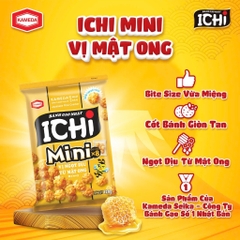 Bánh Gạo ICHI MINI Vị Mật Ong Gói 120g KAMEDA, Vị Tom Yum 75g KAMEDA