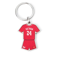 Metal Football Jersey Keychain – Vietnam 2024 Jersey