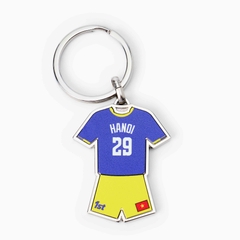 Metal Football Jersey Keychain – Hanoi FC 2025 Jersey